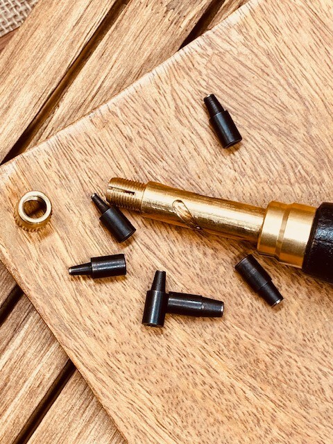 Bookbinding Japanese Screw Hole Punch Tool (Black Handle)