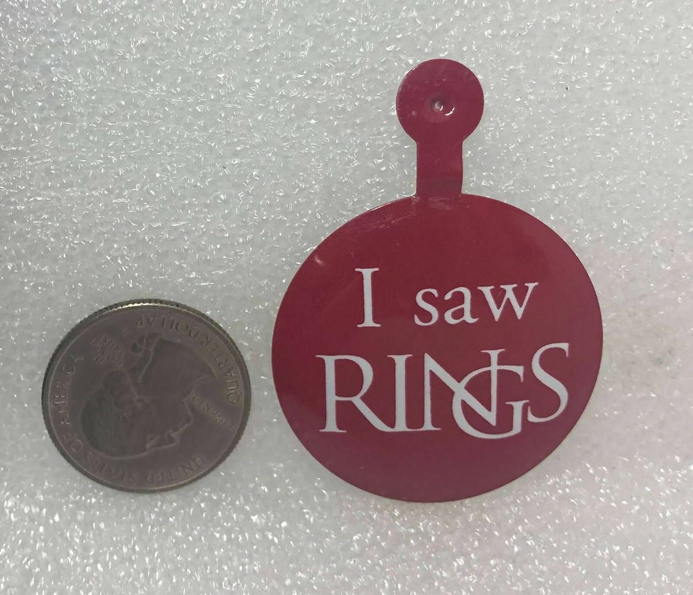 I Saw Rings Tab Button Pin
