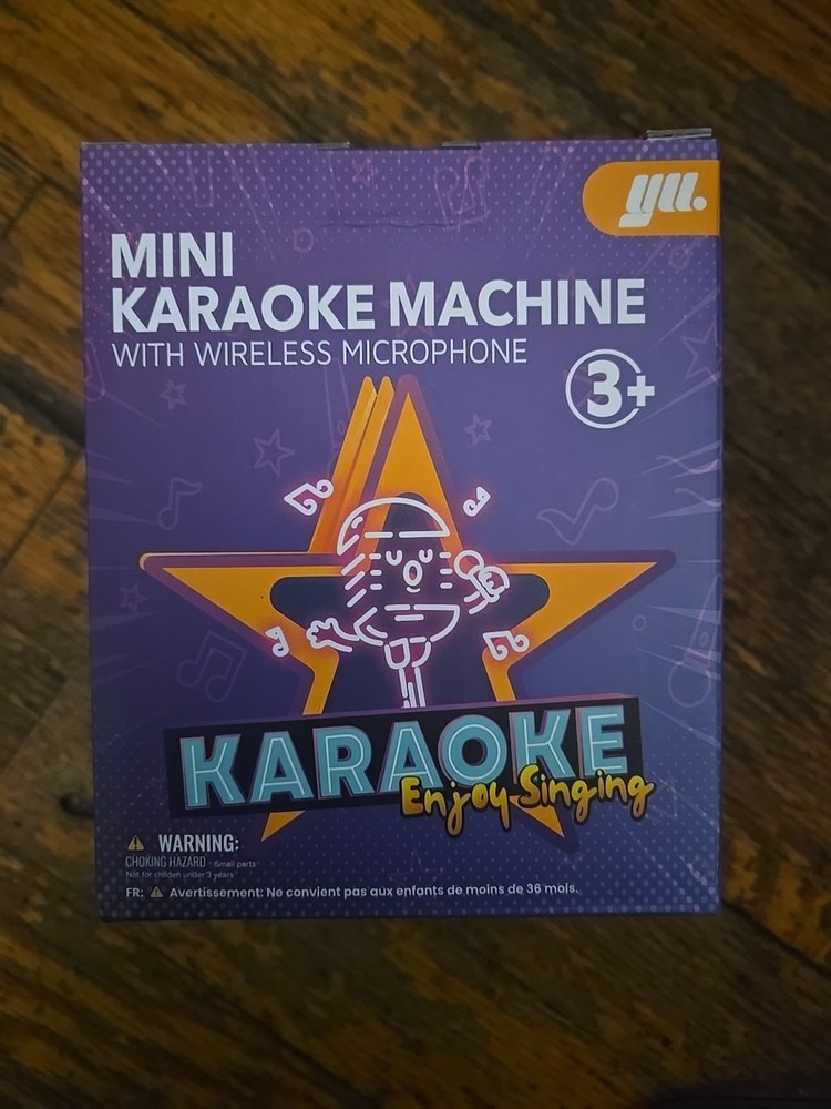 Mini Karaoke Machine With Wireless Microphone