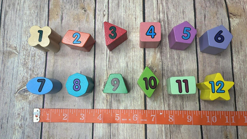 Melissa & Doug Shape Sorting Clock Replacement pieces YOU CHOOSE NUMBER(S)
