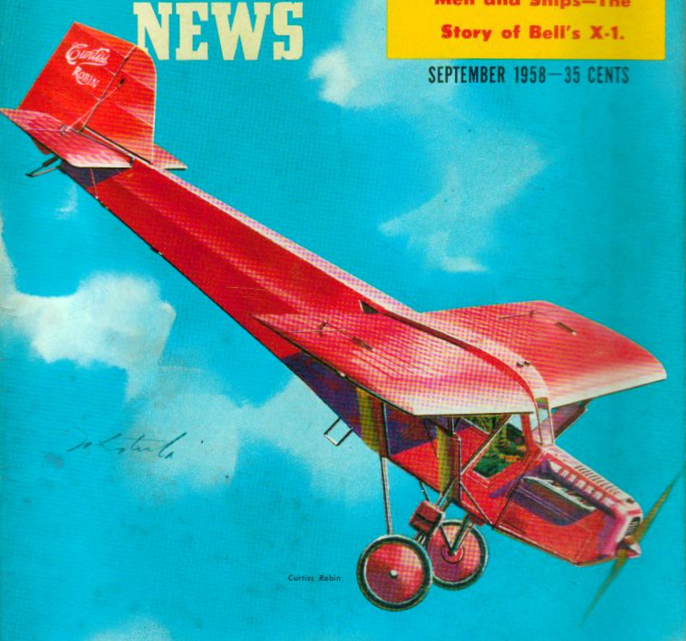 Comet CURTISS ROBIN PLAN + PATTERNS to Build a 48" Span FF or RC Model Airplane