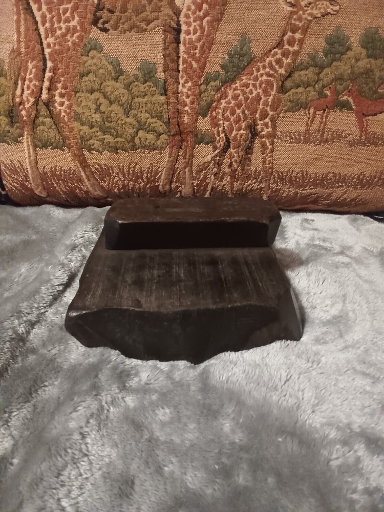 Old wood textile stamp,handsome decor piece.