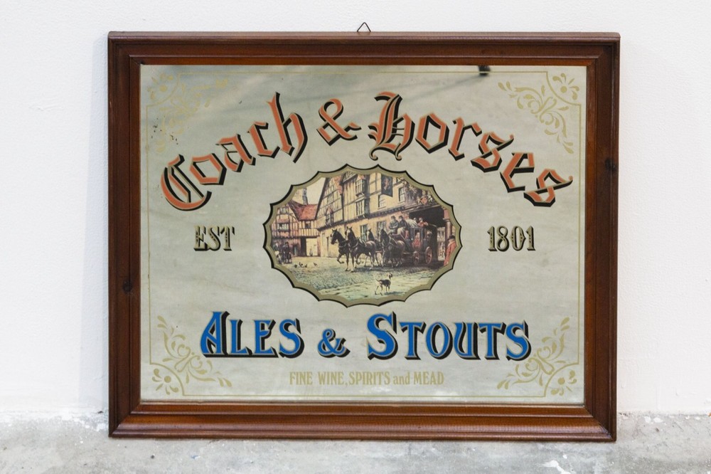 Coach & Horses Pub Advertising Mirror