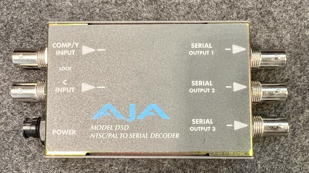 AJA D5D NTSC/PAL to SERIAL DECODER