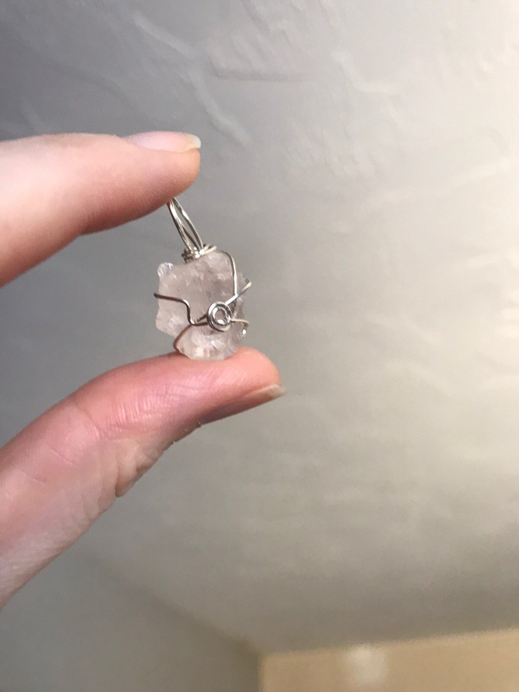 Nirvana Quartz Sterling Silver Wrapped Pendant