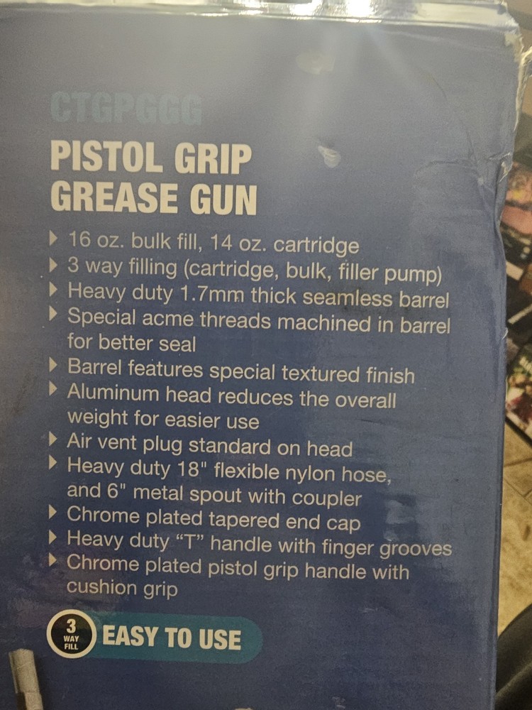 pistol grip grease gun cornwell Tools