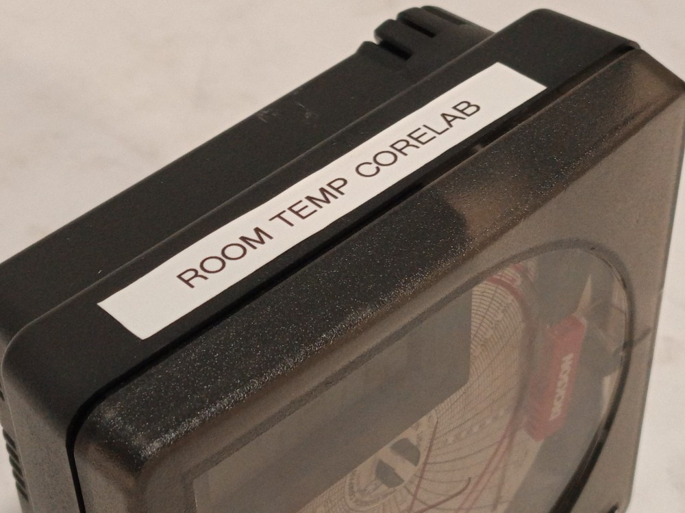 Dickson 4in temperature chart recorders, 7-day, LCD display as shown, untested