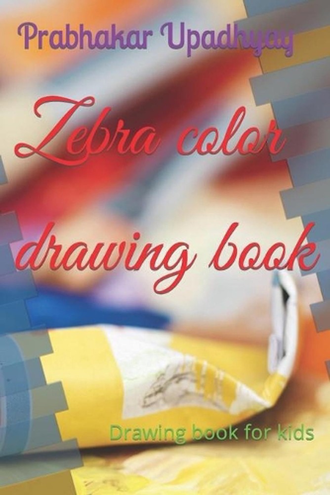 Zebra color drawing book