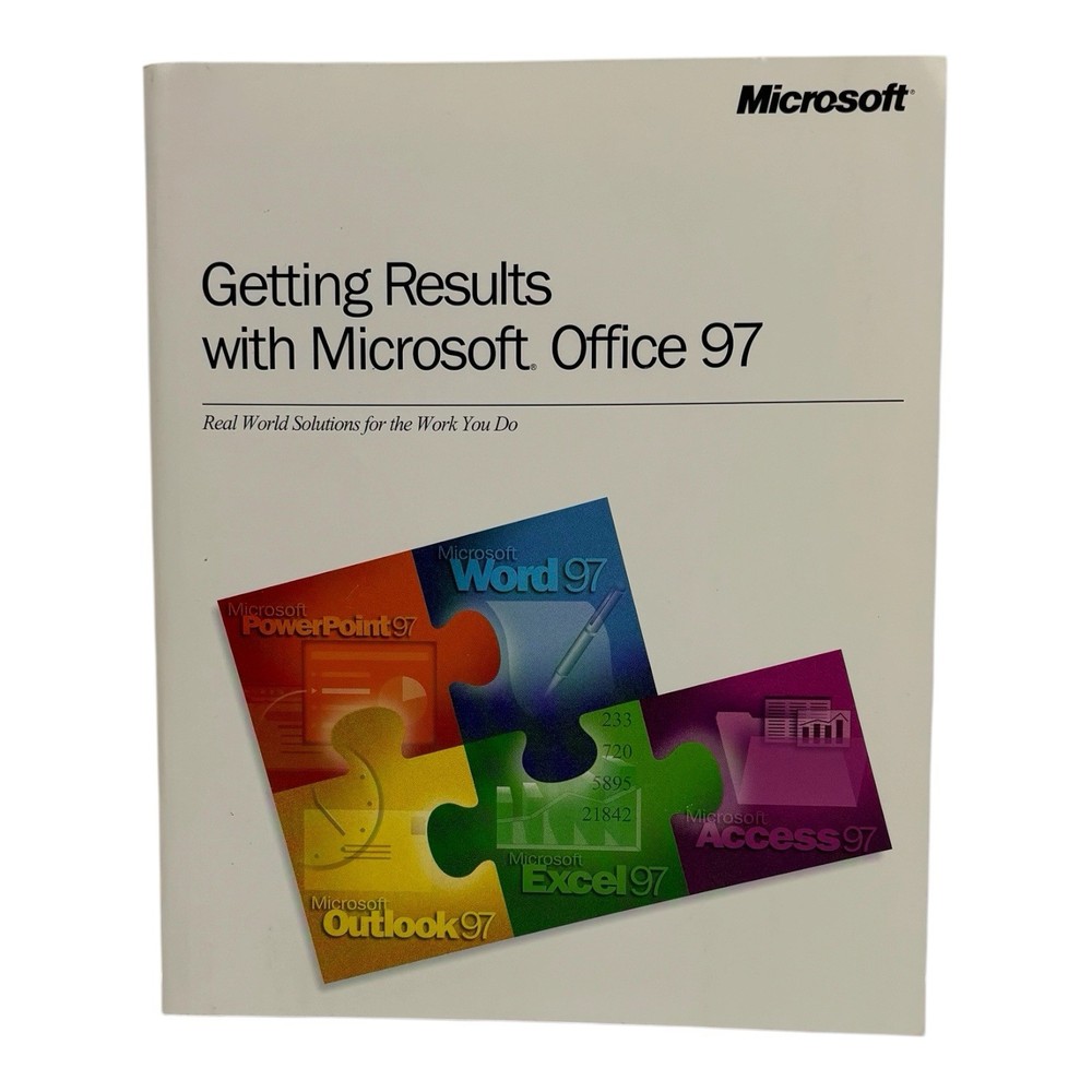 Getting Results Microsoft Office 97 Book 1997 Vintage Computer Guide