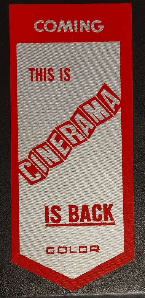 This Is Cinerama 1952  Coming Attractions Usher Badge