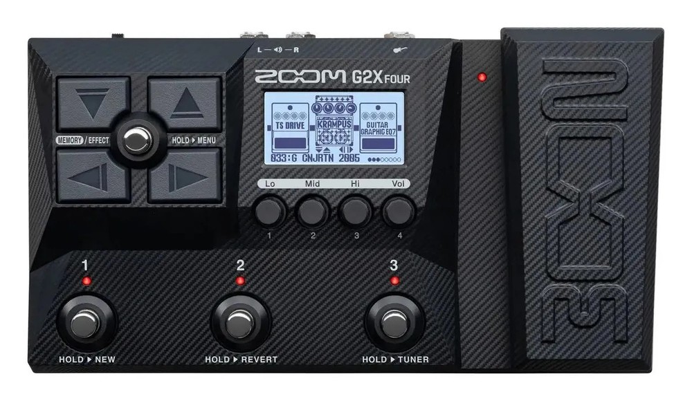 Zoom G2X FOUR Guitar Effects + Amp Simulator Pedal