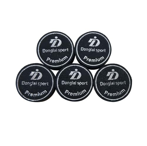5PCS Packed Black/Brown Premium Laminated Billiard Cue Tips, Laminated Pool