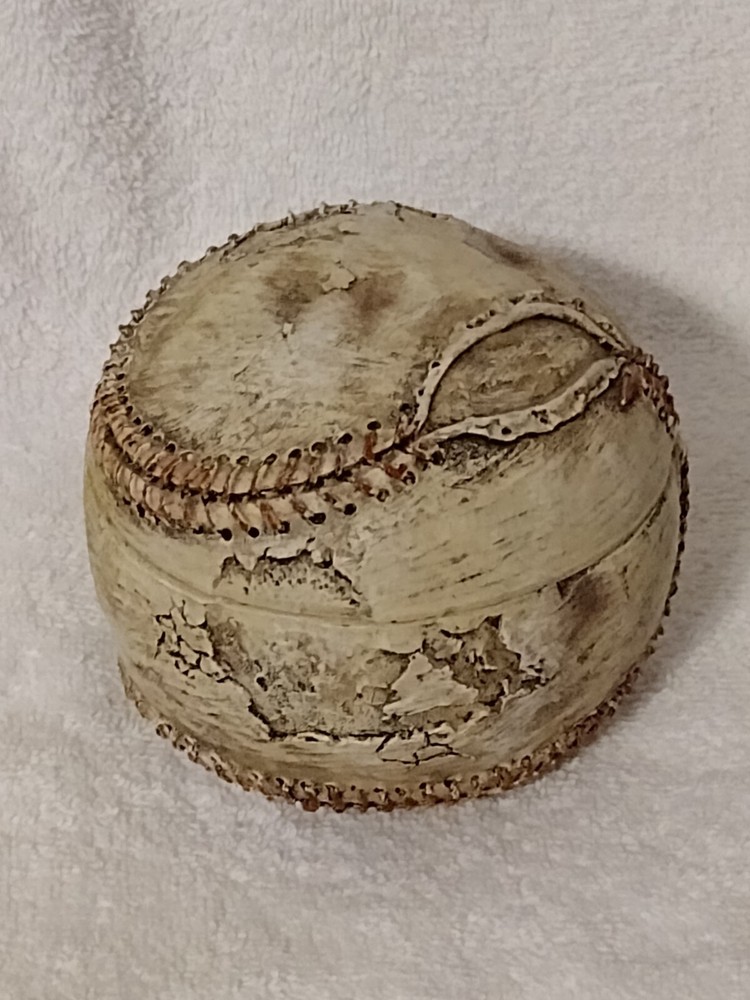 Softball decorative container For Storage, Holds, Keys, Coins Whatever. Nice
