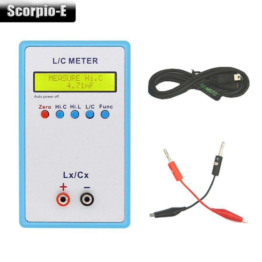 LC-200A Handheld Inductance Capacitor Meter Digital Bridge LCR Meter