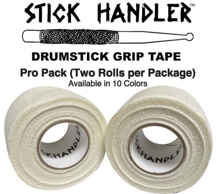 STICK HANDLER  Professional Drumstick Grip Tape Pro Pack (White | Two Pack)
