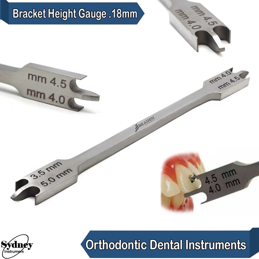 Orthodontic Bracket Height Gauge Positioning Measuring Wick Type