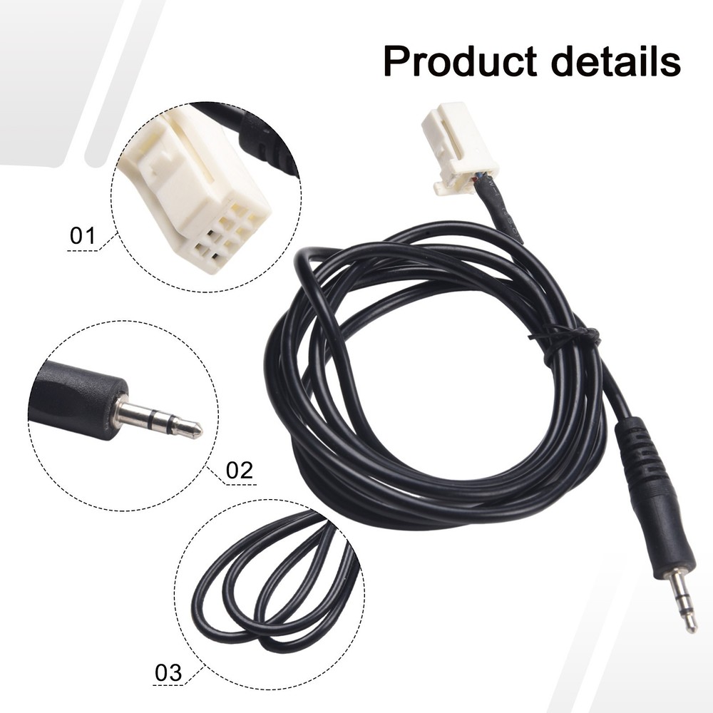 Premium ABS Material AUX Input MP3 Cable for Forester For Impreza 2007 2008