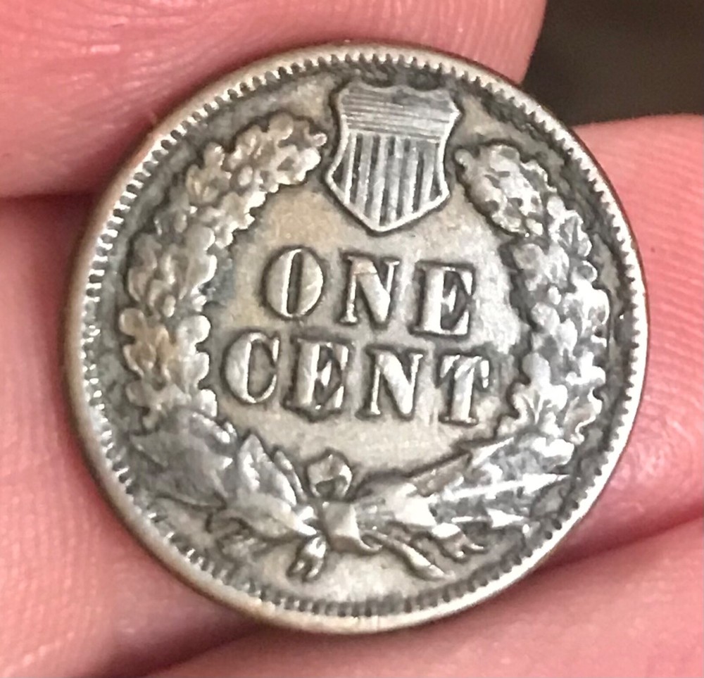 1894/4 Indian cent , VF , scarce