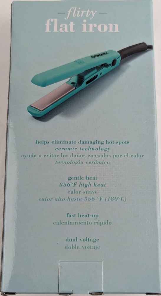 Conair Flirty Flat Iron Teal Mini
