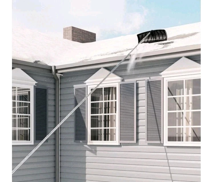Suncast Telescoping Roof Rake 20ft 11 1/4 In Adjustable Multitool Rake