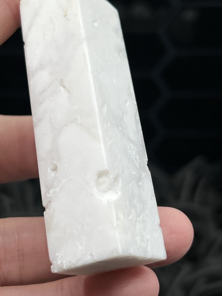 Natural White Agate Points Druzy L@@K Free ship & Gift
