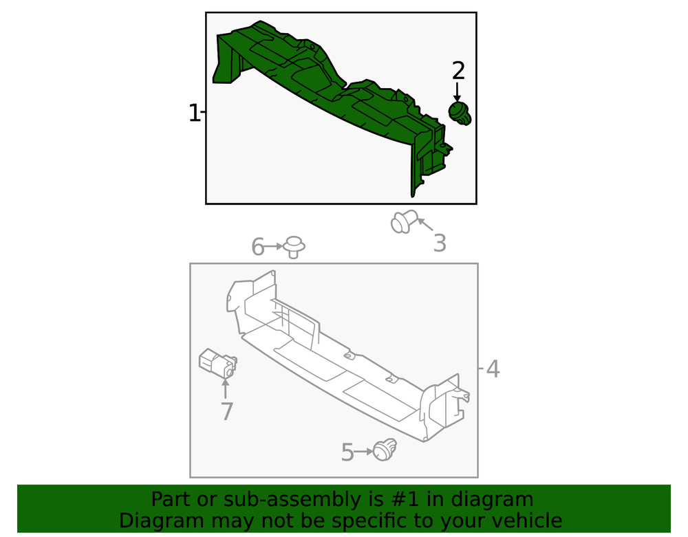 Genuine Subaru Upper Guide 73233VC000
