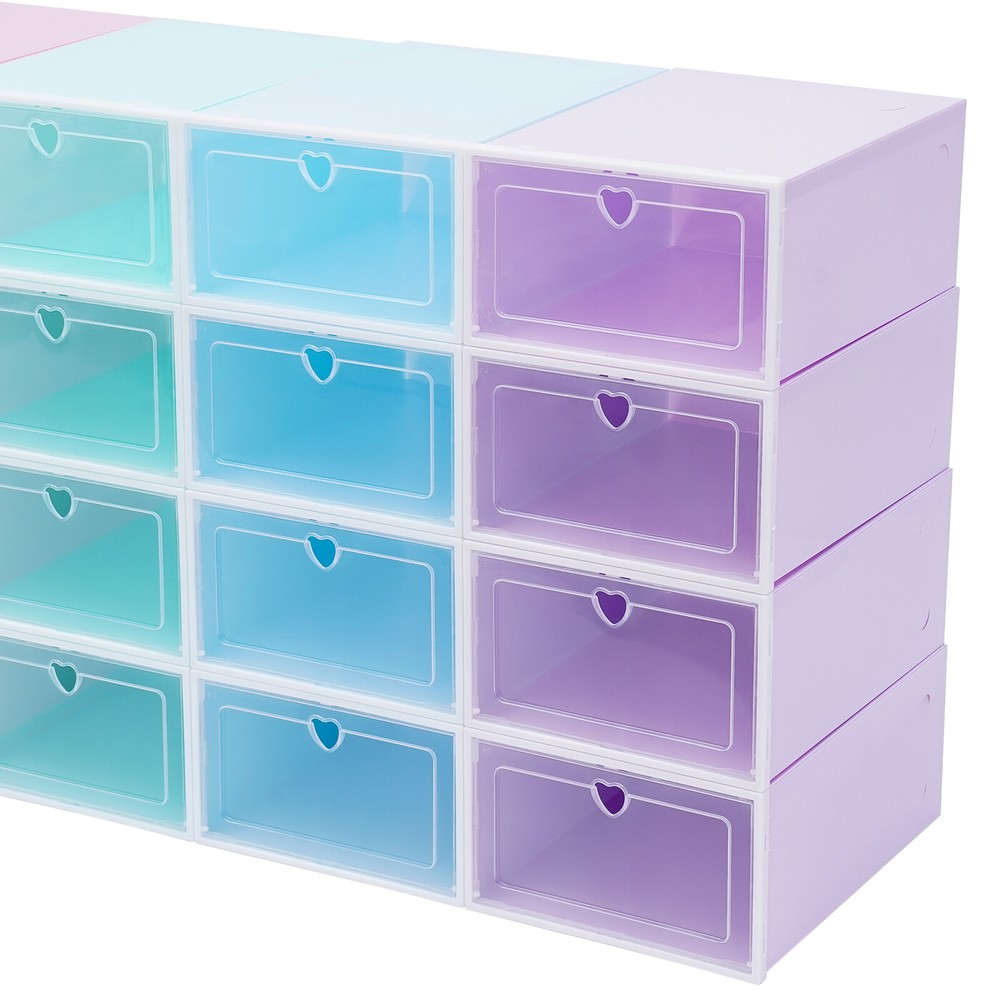 Transparent Shoe Boxes with Dustproof and Moistureproof Features, High-Quality
