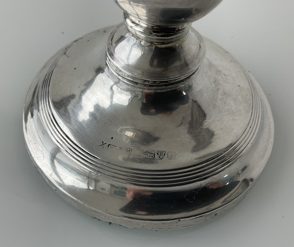 Antique Silver Candle Holder