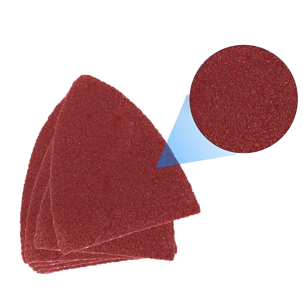 Multi Tool Triangular Sanding Pad Papers 40 60 - 200 Grit 80x80x80mm Sandpaper