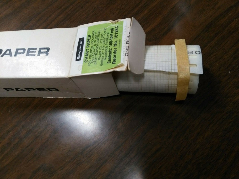 Beckman Chart Paper - For 10" recorder - 101283