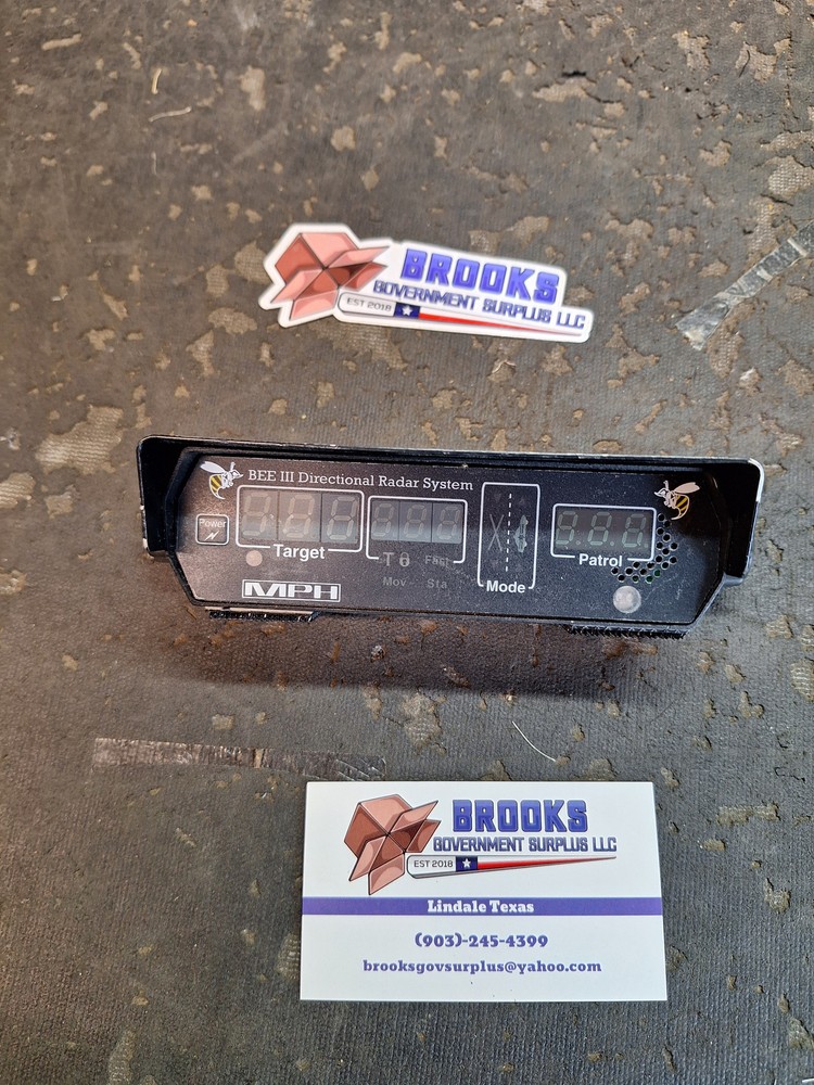 MPH Bee 3 directional radar USED display with sunshade