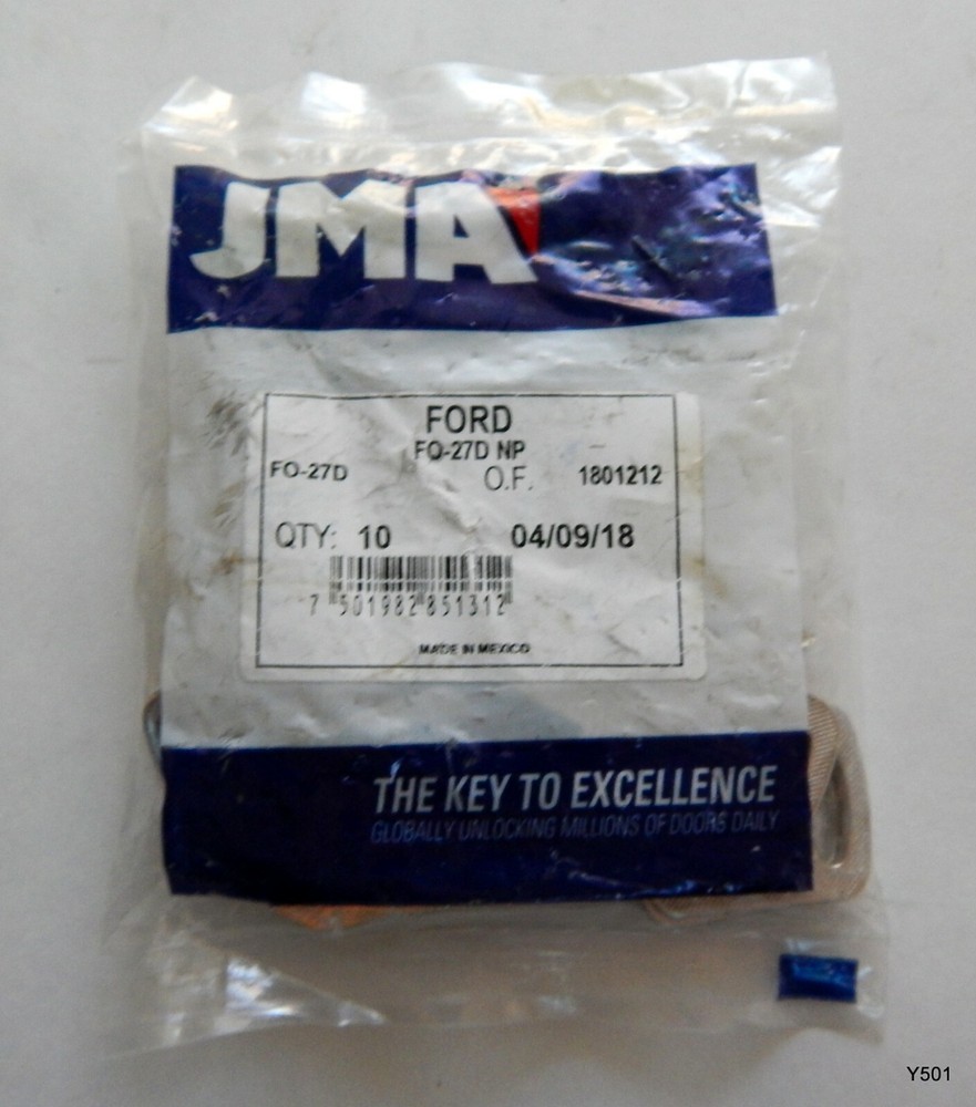 10 JMA Ford Key Blanks FO-27D