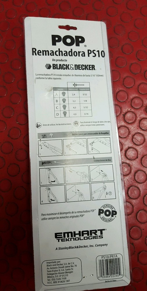 BLACK DECKER PS10 POPSET HAND RIVET TOOL