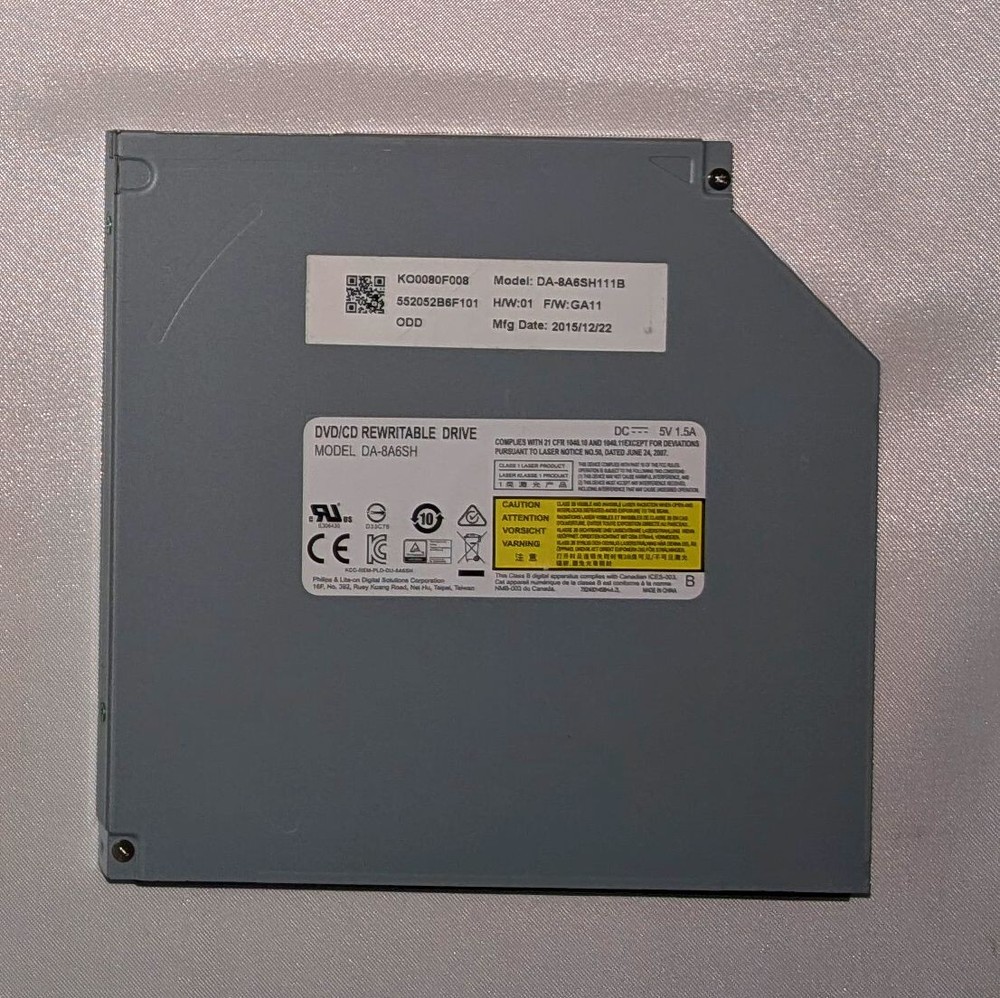 9.5MM DVD CD BURNER PLAYER DA-8A6SH WRITER READER SATA LAPTOP NOTEBOOK
