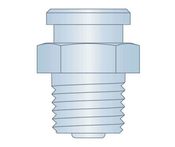 Button Head Fitting 1/4-18NPTF CS Z3 (4 Pieces)