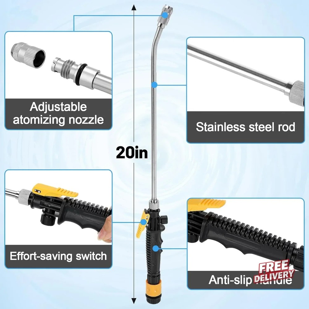 RV Water Heater Tank Rinser - Powerful Cleaning Hot Water Flush Wand, Travel Tra