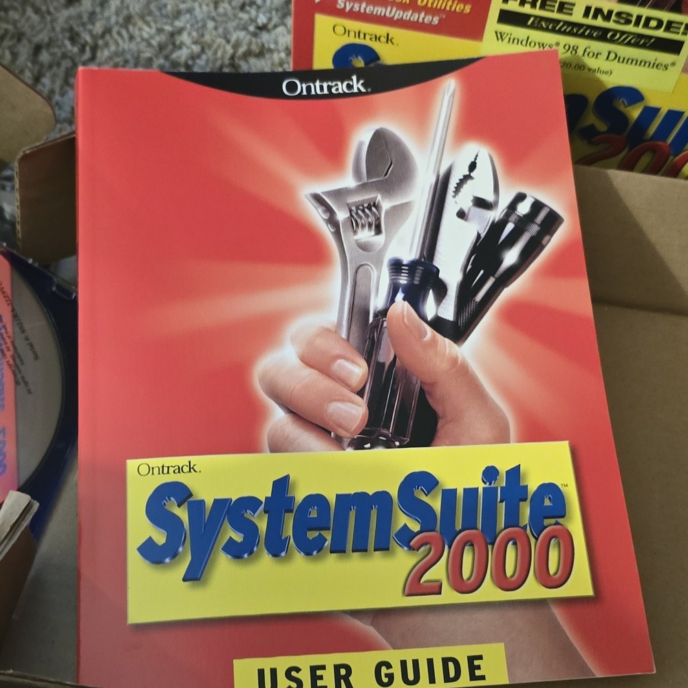 Ontrack SystemSuite 2000 Windows 98/95/2000 W/User Guide Big Box PC CD Rom/Disk
