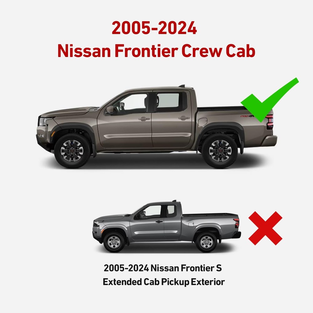 Drop Down Side Step for 2005-2025 Nissan Frontier Crew Cab