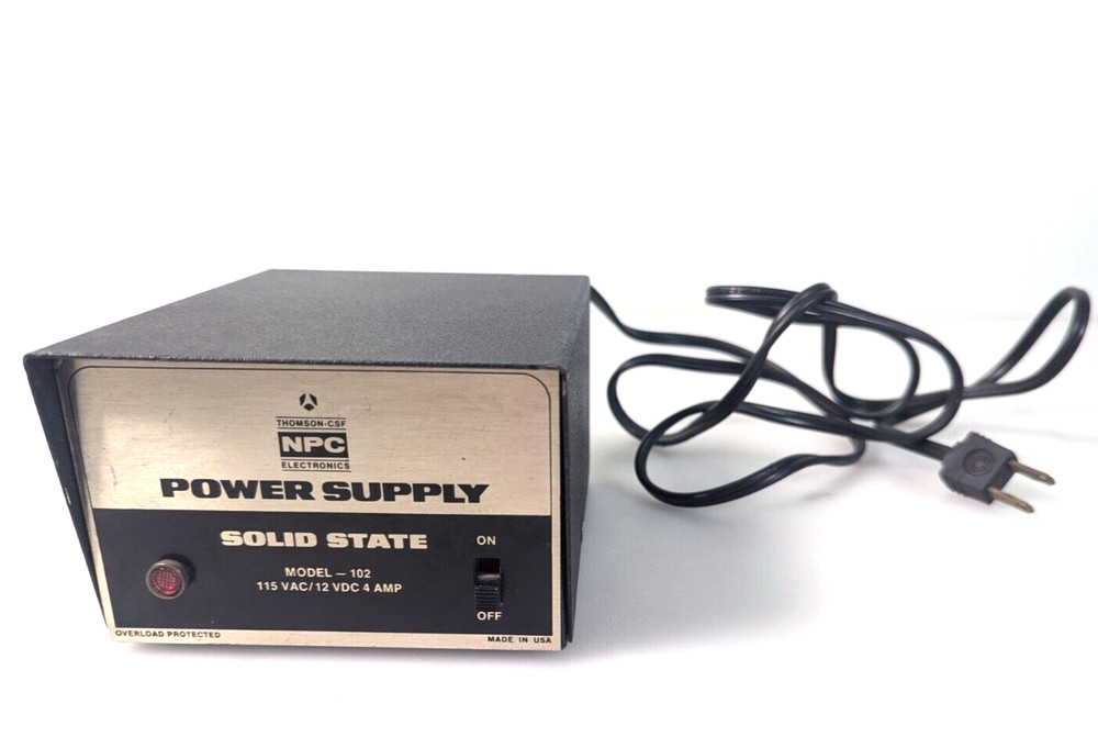 NPC Model 102 Power Supply 115VAC/12 VDC 4 Amp Solid State