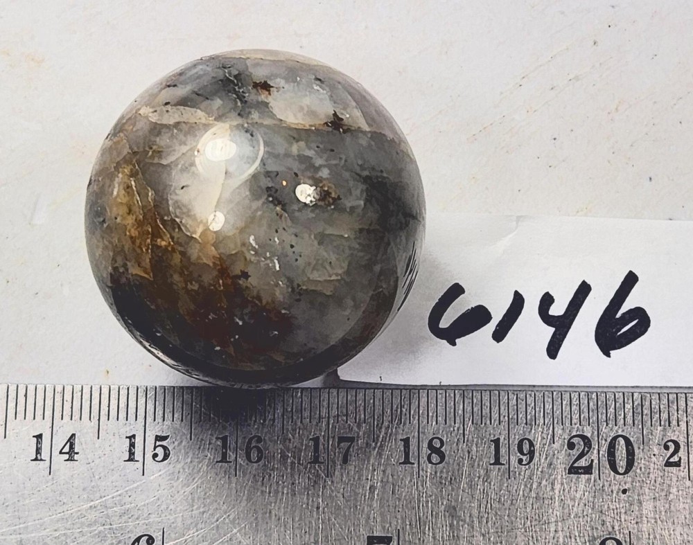 Fluorescent Powellite 35mm Collection Sphere 6146