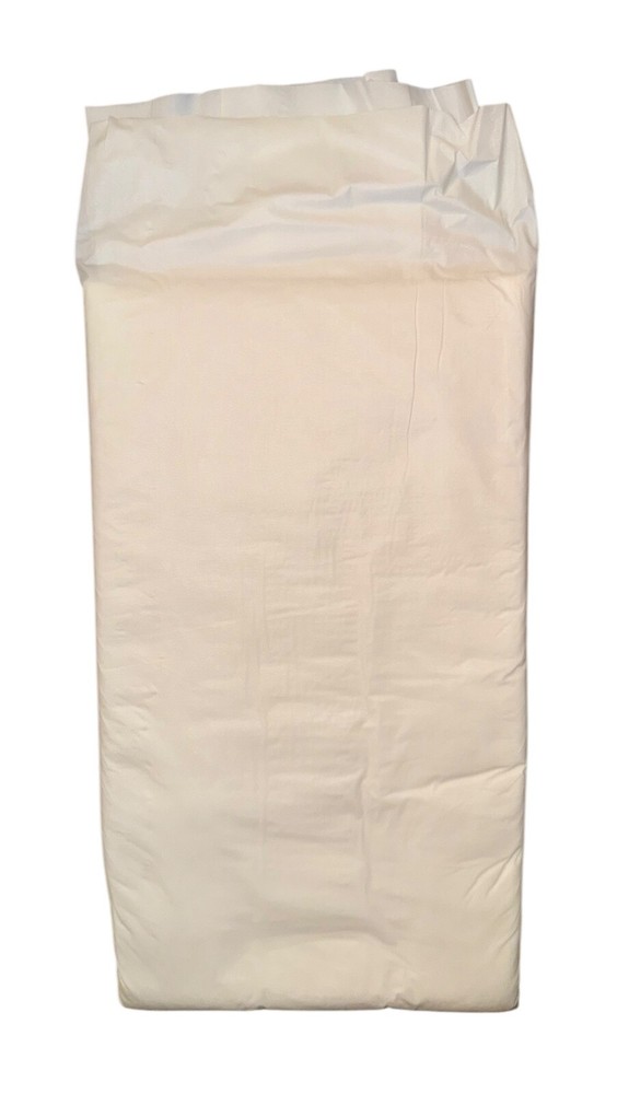 Vintage 1989 Precious All White Plastic Diaper Size Large (Thick)