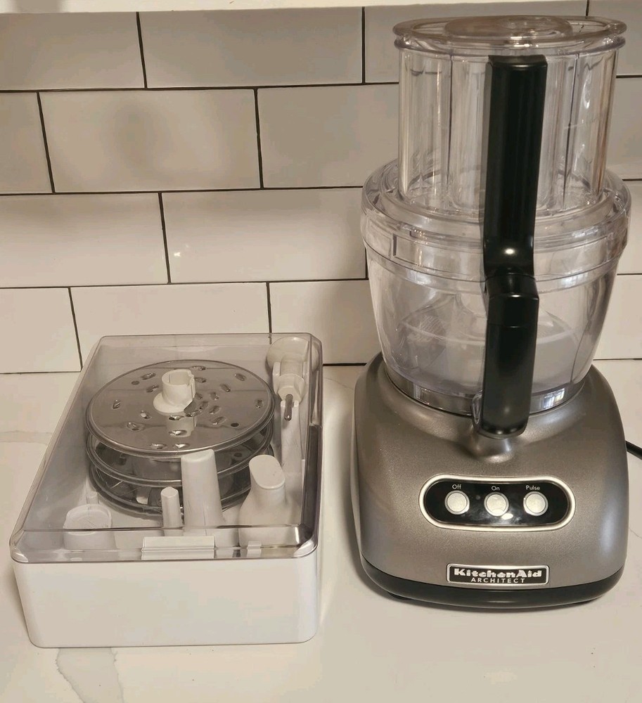 KitchenAid Architect 7-Cup Food Processor COMPLETE SET w/ Storage Case - Tested