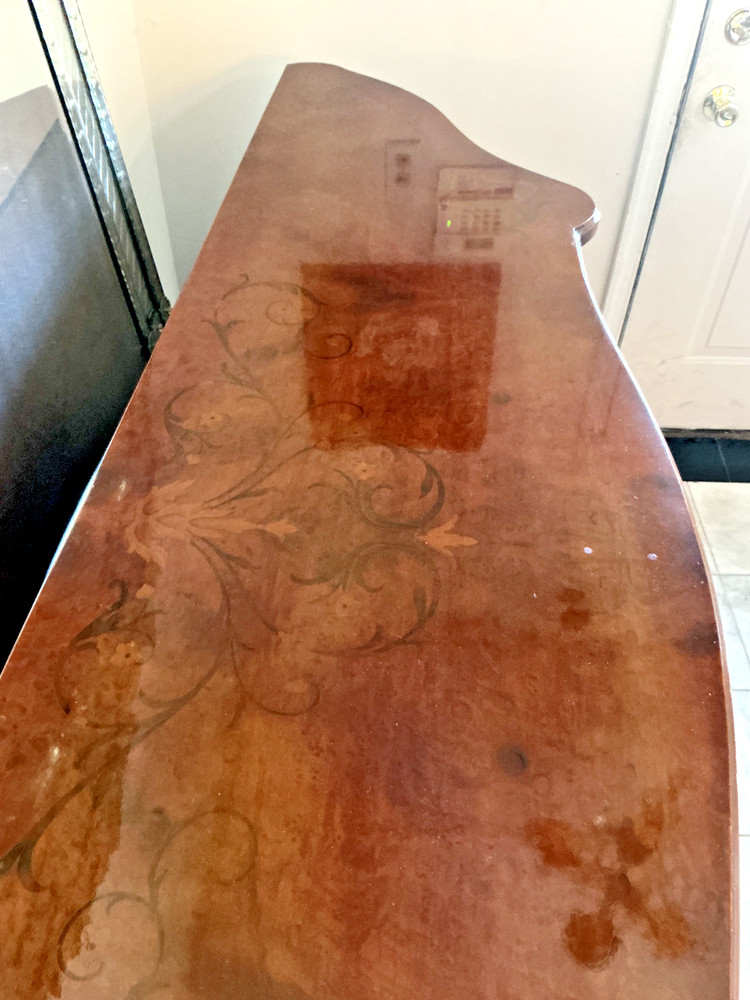 Italian Console Sideboard with Wood Inlay