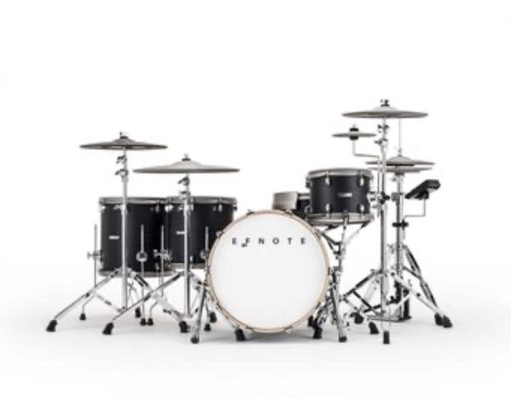 EFNOTE 7X Acoustic Designed Electronic Drum Set Black Oak