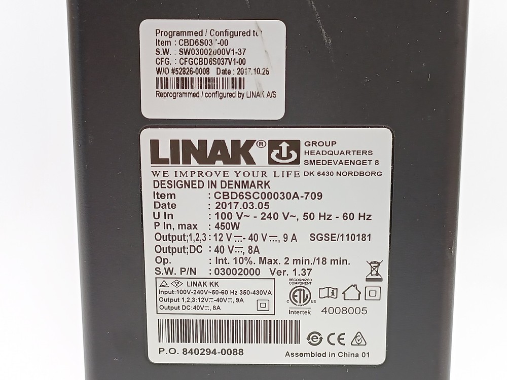 LINAK CBD6SC00030A-709 Control Box 450W