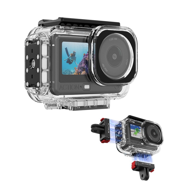Waterproof Case For DJI OSMO Action6 Camera 60M/196FT Invisible Shell Accessory