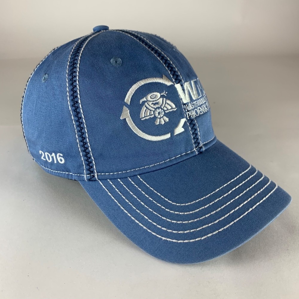 Waste Management Phoenix Open 2016 Blue Ahead Relaxed Fit Strapback Hat