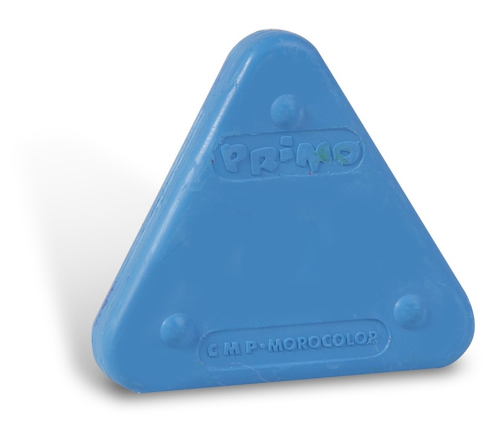 Primo Triangular Crayons, 6 Colors, Virtually Unbreakable & User Grip Friendly