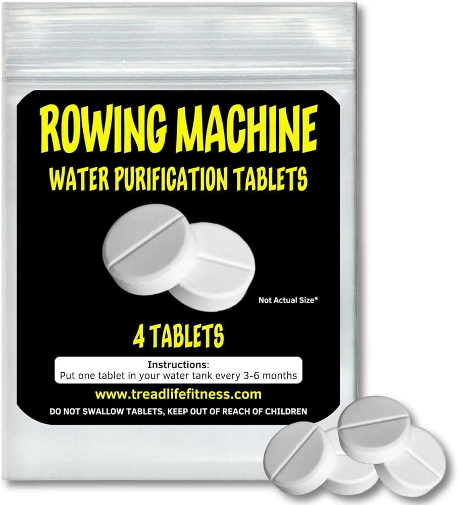 Rowing Machine Water Purification Tablets | Rower Tank Cleaner | 4-Pack
