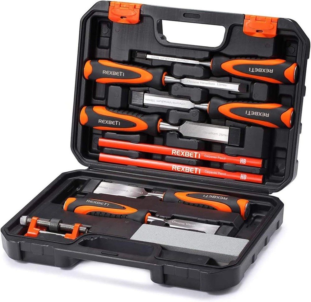 Versatile Woodworking Chisel Set for Beginners with Multiple Sizes Included
